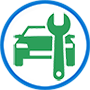 auto body and auto repair service icon